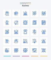 kreatives Geschäft 25 blaues Icon Pack wie Home Business. Soziales Netzwerk. Unternehmen. Sozial. modern vektor