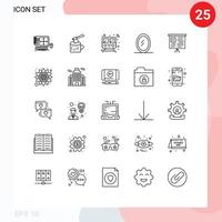 uppsättning av 25 kommersiell rader packa för Diagram spegel trä interiör tåg redigerbar vektor design element
