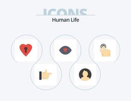 menschliches flaches Icon-Pack 5-Icon-Design. . Finger. Liebe. klicken. Mensch vektor