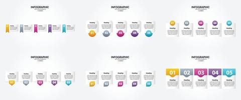 vektor illustration infographics platt design uppsättning för reklam broschyr flygblad och tidskrift