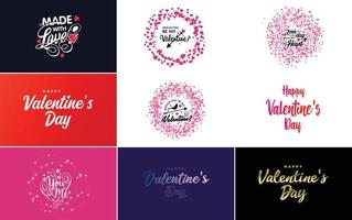 ich liebe dich handgezeichnete schriftzüge mit herzdesign. geeignet für den einsatz in valentinstag-designs oder als romantischer gruß vektor