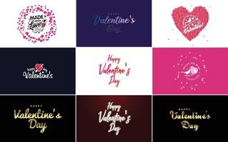 ich liebe dich handgezeichnete schriftzüge mit herzdesign. geeignet für den einsatz in valentinstag-designs oder als romantischer gruß vektor