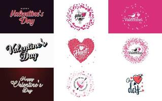 Happy Women's Day Lettering Typografie Poster mit einem Einladungsdesign zum Internationalen Frauentag vektor