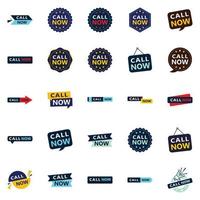 25 innovative typografische Banner für einen frischen Ansatz der Call-to-Action-Werbung vektor