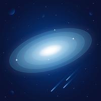 Raum-Hintergrund mit Sternen und Planeten Illustration vektor