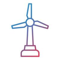 Symbol für den Gradienten der Windkraftlinie vektor