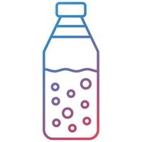 Symbol für den Gradienten der Wasserflasche vektor