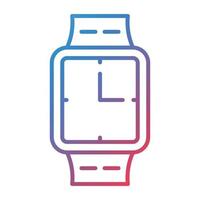 Symbol für Smartwatch-Linienverlauf vektor