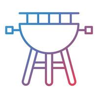 Symbol für den Gradienten der Grilllinie vektor