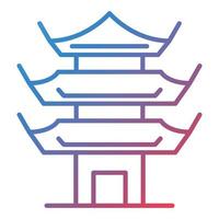 pagod linje lutning ikon vektor