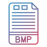 Symbol für bmp-Linienverlauf vektor