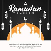 ramadan baner illustration i platt design vektor