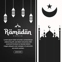 ramadan baner illustration i platt design vektor