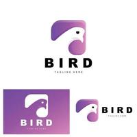 fågel logotyp, fågel vingar vektor, minimalistisk design, för produkt varumärke, mall ikon illustration vektor