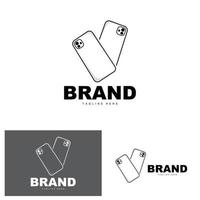 Smartphone-Logo, moderner Elektronikvektor, Smartphone-Shop-Design, elektronische Waren vektor