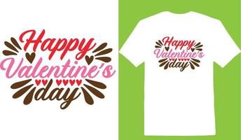 Lycklig valentines dag valentine dag t-shirt vektor