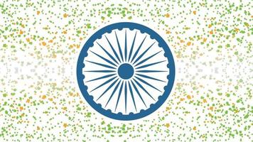 indisk tricolor flagga bakgrund för oberoende dag. hemsida baner och hälsning kort design mall. vektor