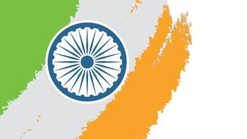 Hintergrund der indischen Trikolore für den Unabhängigkeitstag. Designvorlage für Website-Banner und Grußkarten. vektor