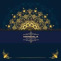 luxus-mandala-hintergrund mit goldenem arabeskenmuster im arabischen islamischen oststil. dekoratives mandala im ramadan-stil. vektor