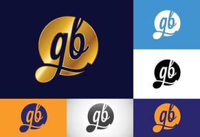 första brev g b logotyp design vektor. grafisk alfabet symbol för företags- företag identitet vektor