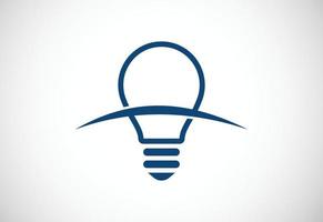 Glühbirnen-Logo-Design, Vektor-Design-Konzept vektor