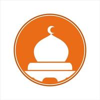 Moscheeillustration im Vektor für Logo oder Ikone