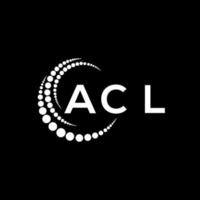 acl brief logo kreatives design. acl einzigartiges Design. vektor