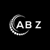 abz brev logotyp kreativ design. abz unik design. vektor