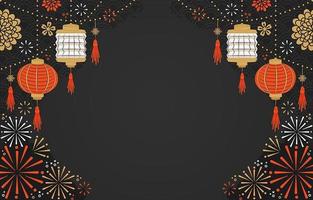 kinesiskt nyår festlighet bakgrund vektor