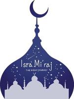 isra vektor. isra Miraj och islamic isra Miraj vektor