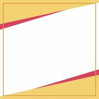 gelbe und rosa Hintergrundfarbe mit Streifenlinienform. geeignet für Social-Media-Post- und Web-Internet-Anzeigen. Vorlagenlayout. Rahmen, Grenze für Text, Bild, Werbung. Freiraum. vektor