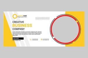 kreatives modernes social-media-cover-design vektor
