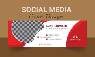 Social-Media-Cover oder E-Mail-Signatur-Design vektor