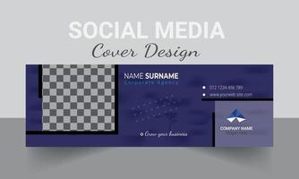 Social-Media-Cover oder E-Mail-Signatur-Design vektor