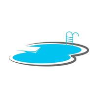 Pool-Symbol-Logo-Design vektor