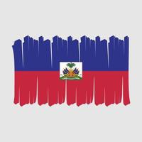 haiti flagge bürste vektor