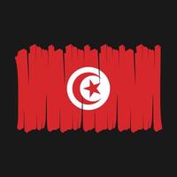 tunisiens flaggborste vektor