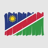 namibia flagge bürste vektor