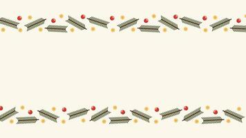 frohe weihnachten rahmen. elegante frohe weihnachten und neujahrskarten 2023 mit kiefernkranz, mistel, winterpflanzen entwerfen illustration für grußkarte. vektor