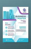 Business Essential Poster-Vorlage mit Farbverlauf vektor