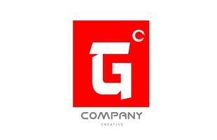 rotes g-Alphabet-Buchstaben-Logo-Icon-Design mit Schriftzug im japanischen Stil. kreative vorlage für geschäft und unternehmen vektor