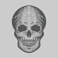 Totenkopf-Vintage-Stil. Vektor-Illustration. vektor