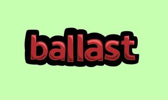 Greenscreen-Animationsvideo geschriebener Ballast vektor
