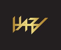 Hyazuv-Buchstaben-Logo. Logo-Design mit Hyazuv-Buchstaben. moderne, stilvolle logos mit buchstaben hyazuv. Hyazuv Brief Logo Business Template Vektor Icon. Brief Hyazuv-Logo-Icon-Design-Vorlagenelemente