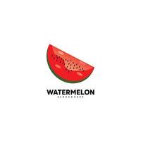 Wassermelone-Design-Vektor-Illustration-Vorlage vektor