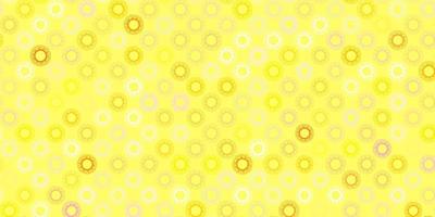 ljusrosa, gul vektormall med influensatecken. vektor