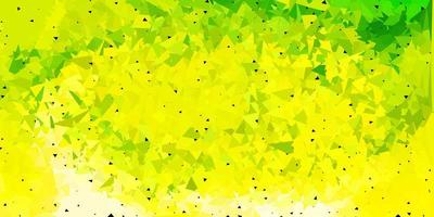 hellgrüne, gelbe Vektor-Poly-Dreieck-Textur. vektor