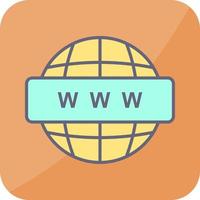 World Wide Web-Vektorsymbol vektor