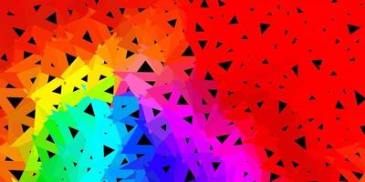 mörkt flerfärgat vektor abstrakt triangelmönster.