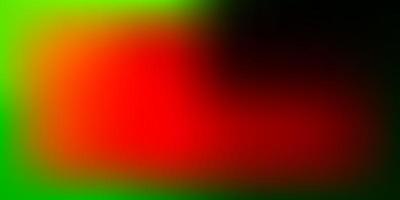 mörkgrön, röd vektor gradient oskärpa bakgrund.